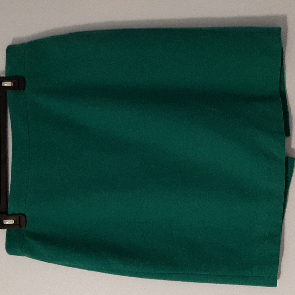 J. Crew Green Pencil Skirt